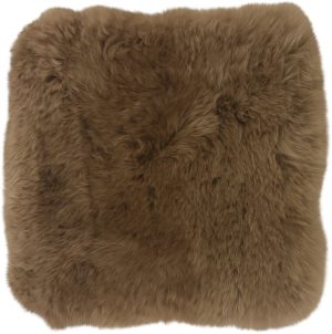 Square Sheepskin rug in Taupe